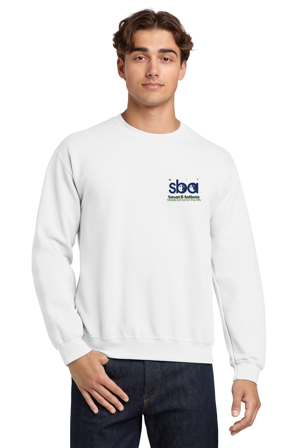 Susan B. Anthony Middle School Adult Heavy Blend™ Crewneck Sweatshirt